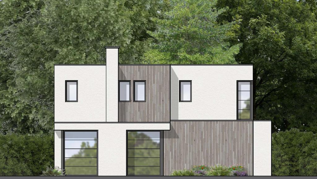 Lot: 3 - LAND WITH PLANNING FOR FOUR DETACHED HOUSES - Unit 1 - West Elevation